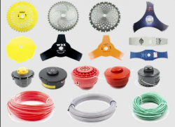 Косильні круги, ножі, косильні головки з ліскою, ліска